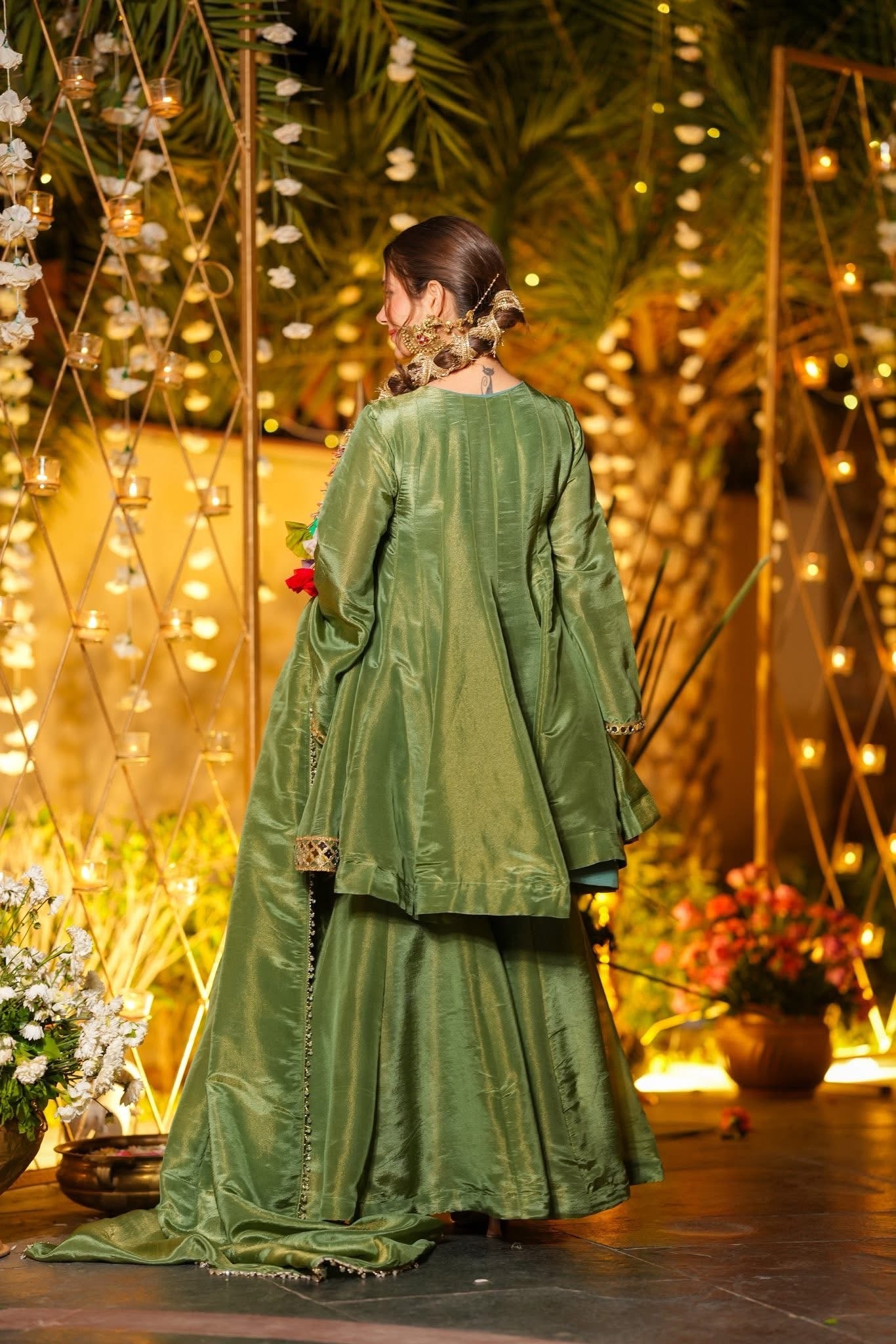 Nausheen Sheesha Zari Silk Sharara Set - Image 4